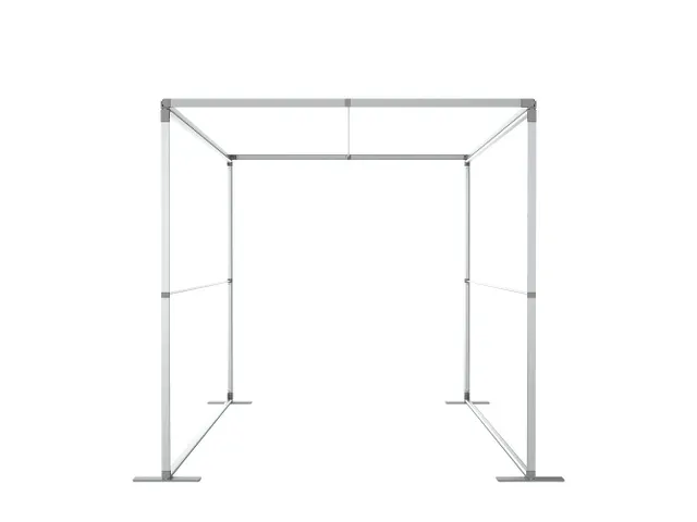 FlexFrame Modulair systeem Dak 150x200cm Zilver frame