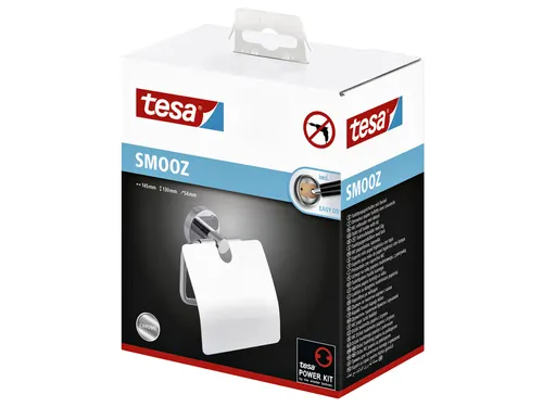 Toiletrolhouder Tesa Smooz 40315 met deksel