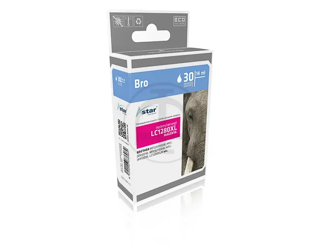 Astar Brother LC1280XLM MFCJ Inkt Magenta HC Rebuilt 1200Pagina