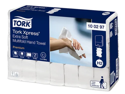 Tork 100297 Xpress Handdoek Premium H2 ZigZag Extra Soft 2-laags