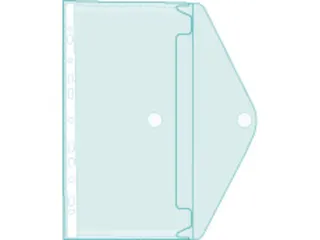 Geperforeerde Tas PP klittenband PP A4 Assorti - 3