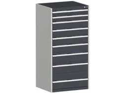 ladekast,HxBxD 1600x800x650mm,9lade(n),lade voor normale belastingen