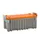 Opbergbox 250L H X B X D 570X 1240X 600Mm Kraanbaar Grijs/oranje