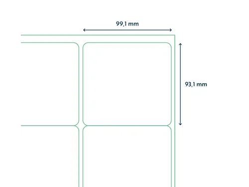 Etiketten Zelfklevend Wit 6 op A4 99.1x93.1mm 1000 Vel