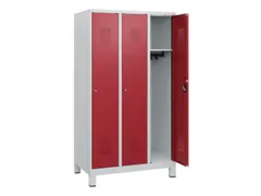 schoollocker,HxBxD 1630x900x500mm,3vak,vak B 300mm,cil.-slot,voeten