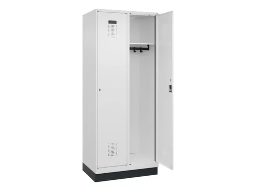 locker,HxBxD 1950x800x500mm,2vak,vak B 400mm,cil.-slot,sokkel