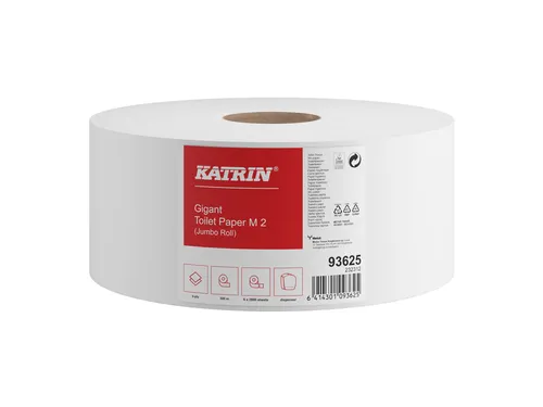 Toiletpapier Katrin 93625 Gigant M 2-laags 300 meter wit