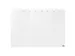 Weekplanner Nobo transparant Whiteboard acryl A4