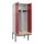 PBM-locker met bank,HxBxD 2120x800x815mm,2vak,vak B 400mm,draaigrendel