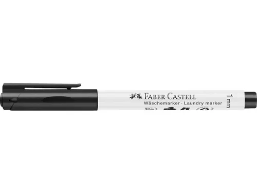 Wasmarkeerstift Faber-Castell zwart ronde punt