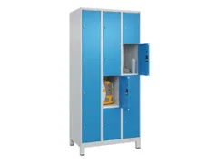 lockerkast,HxBxD 1950x900x500mm,3x4vakken,vak B 300mm,cil.-slot,voeten