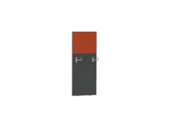 cache de banque d'accueil MS-gris foncé BN3012-orange