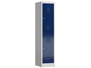 Dubbeldekse garderobekast 1800x415x500mm 2vak B400mm RAL7035 RAL5010 - 2