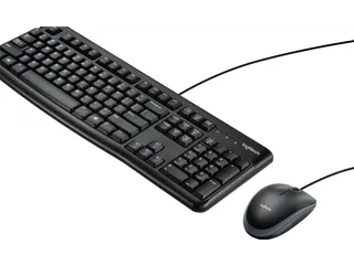Bedraad Toetsenbord Logitech MK120 QWERTY + Muis zwart - 3