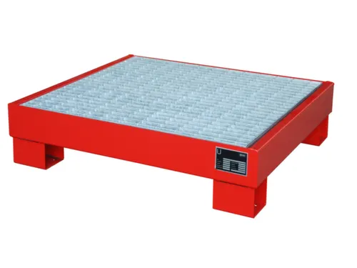Opvangbak Staalplaat Hxbxd 220x900x800mm 61l Met Rooster Ral 3000