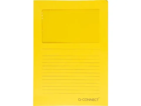 L-Map Met Venster A4 120 Grams 100 stuks Geel