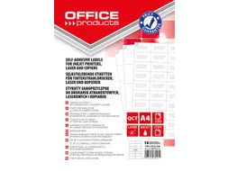 Office Products Etiket 105x42,3mm Wit Rechte Hoek 1400 stuks