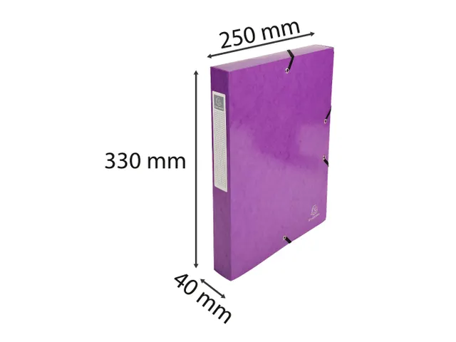 Boîte de classement Iderama dos de 40mm - A4 - Violet