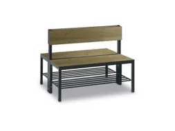 omkleedbank,HxLxD 796x1000x760mm,HPL eiken-sereno,frame staal RAL7021