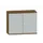 Kantoorkast 770x1000x430mm Decor Romp Noten Decor Front Lichtgrijs