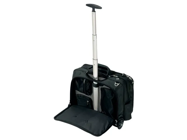 Laptoptas Trolley Kensington Contour 17 inch zwart nylon