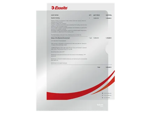 L-map Esselte Standaard A4 Pp Transparant 0.11mm