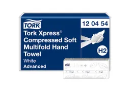 Tork 120454 H2 Xpress Compressed Handdoek Advanced Soft 2400 stuks