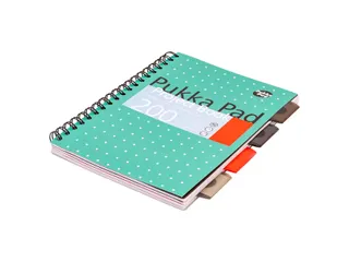 Projectboek Pukka Metallic B5 lijn 4-tabs 200 pagina's 80 gram groen - 5