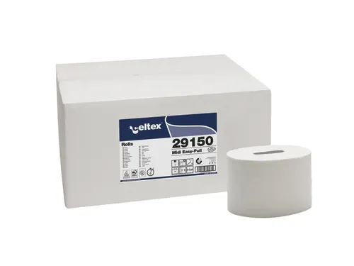 Toiletpapier Celtex MM Prime Midi 2-laags wit 576 vel doos 12 rol