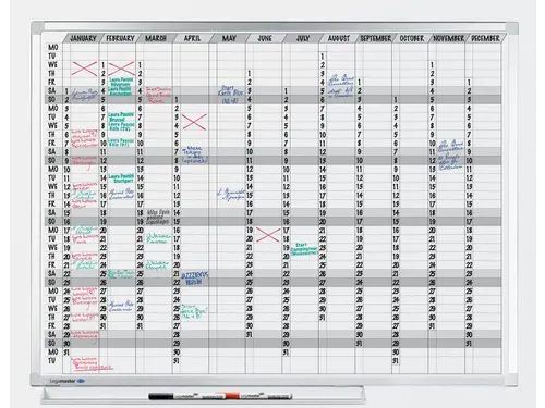 Jaarplanner Lega whiteboard 90x120cm