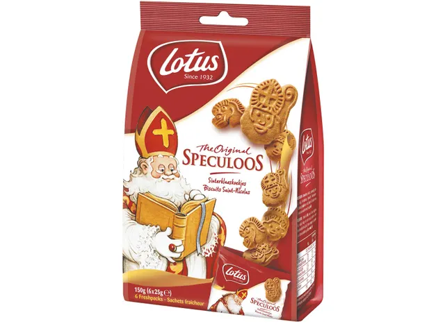 Lotus Sinterklaas mini speculaaskoekjes 6x25 Stuks