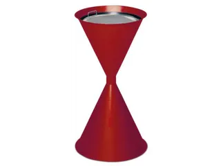 Zandasbak Staalplaat 730x400mm Ronde Trechter Sticker Verzinkt Ral3000 - 3