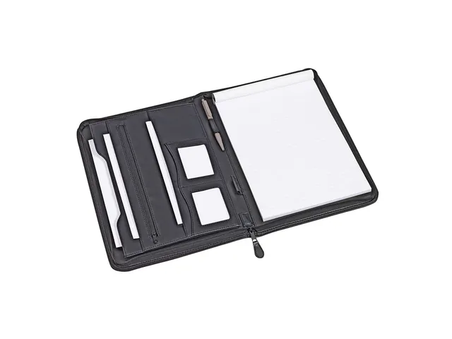 Schrijfmap Rillstab RI98444 Excellent de luxe A4 lederlook zwart