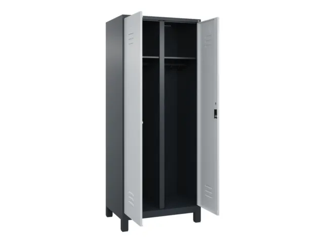 locker voor scheiding van kleding,HxBxD 1950x800x500mm,2vak