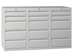 Ladenkast 900x1500x500mm 6+9 Laden Gewoon Uitschuifbaar Rolgeleiding