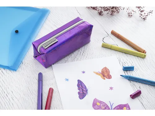 Viltstiften EFA Jumbo 2mm 6 glitter kleuren in kunststof etui
