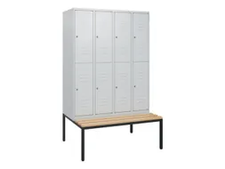 Dubbeldekse dekenkist,HxBxD 1950x1200x815mm,4x2vak.,vak B 300mm