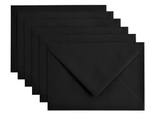Envelop Papicolor C6 114x162mm Ravenzwart Gegomd - 1