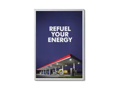 Kliklijst A0 B1 Brandwerend Rechte Hoeken 32mm Zilver