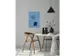 Glas Magneetbord Sigel Artverum Blue Structure Mat 60x40cm