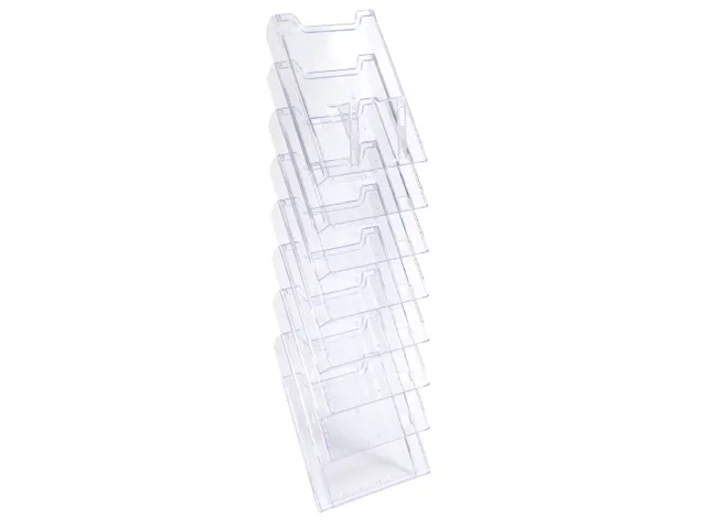 Trieur mural modulable vertical 8 compartiments A4 - Cristal