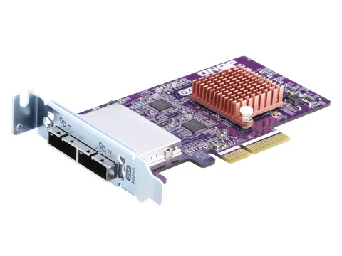 QNAP QXP-800ES-A1164, PCIe, Mini-SAS, Low-profile, PCIe 3.0, Blauw, NA