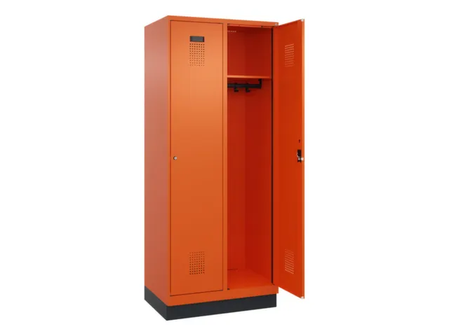 locker,HxBxD 1950x800x500mm,2vak,vak B 400mm,cil.-slot,sokkel