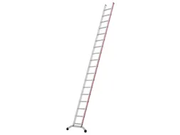 ladder,eenzijdig,18,verstevigde treden,balk L 4,72m,aluminium