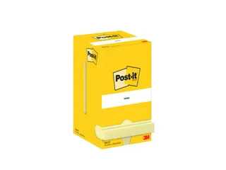 Memoblok Post-it 654 76x76mm geel 12 stuks - 1