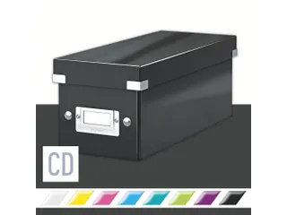 Cd-box Leitz Click & Store 143x136x352 Zwart 84% gerecycled karton - 3