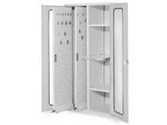 verticale kast,HxBxD 1950x1000x600mm,vensterdeur,RAL5010