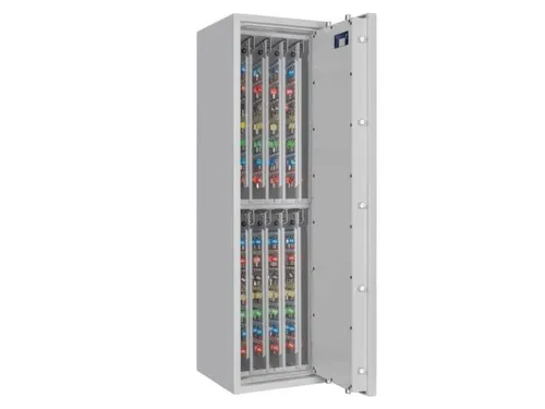 sleutelkluis,HxBxD 1400x400x420mm,896haak,romp RAL7035,front RAL7035