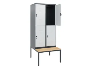 Dubbeldekse dekenkist,HxBxD 1950x800x815mm,2x2vak.,vak B 400mm - 2