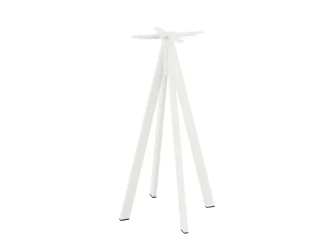 onderstel,HxBxD 1080x600x600mm,v. Terrastafel,staal,wit,verjongd